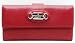 GUCCI LEATHER CHECKBOOK CLUTCH WALLET - RED (PUNCH)