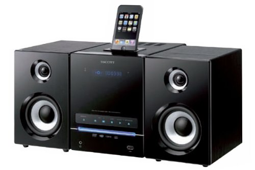 Scott i-MDX 110 DVD Audio System (I-Pod, I-Phone Dock, CD Ripping, FM Tuner) schwarz Preisvergleich