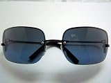 Authentic Fendi FS358R 001 Black Blue Lens Sunglasses by