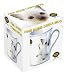 Hana Deka Bone China Coffe Mug / Gift Box - White Kitten