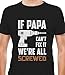 Tstars If Papa Cant Fix It Funny Mens Tshirts -Cool Dad Shirts for Men Gift- Father’s Great Day Graphic Tees for Men - Black