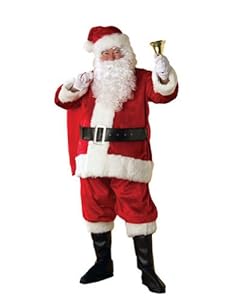Rubie's Costume Deluxe Plush Regency Santa Suit, Red/White, X-Large