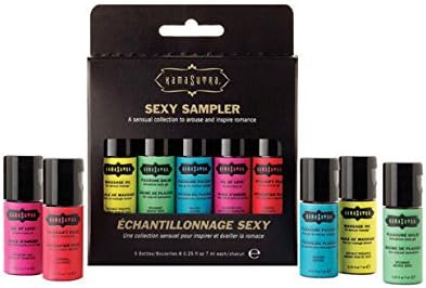Siam Circus 2 Pack Kama Sutra Sexy Sampler Set .25oz Each Hot Massage Body Oils Sexy Skin