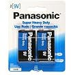 12-Pack Panasonic 9V Super Heavy Duty Batteries - 12 x 9V Batteries