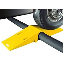 Diamondback UHB2025 Polyurethane Single Tunnel Modular Cable and Hose Bridge System for 3" Lines, Yellow, 34.75" Length, 16" Width, 3.88" Height