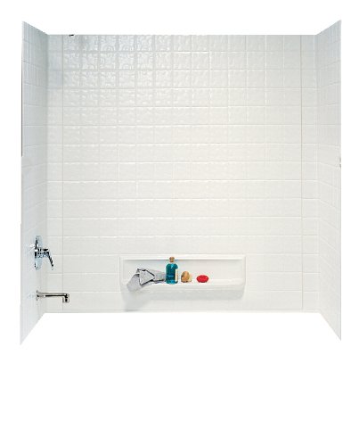 Swanstone TI-3-010 Veritek Three Panel Tub Wall Kit, White Finish