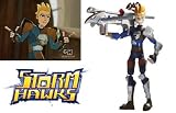 Storm Hawks 4 Inch Tall Basic Action Figure – Finn with Spring-Loaded Crossbow and Arrow