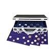 SAFE ALU-M�NZKOFFER 268 " DIAMANT SCHWARZ " mit 6 Tableaus f�r M�nzen bis 46 mm oder in M�nzkapseln bis Caps 40 Ideal f�r 2 EURO und 10 EURO M�nzen