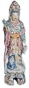 Hand carved wooden Kwan Yin, Goddess of Mercy statue