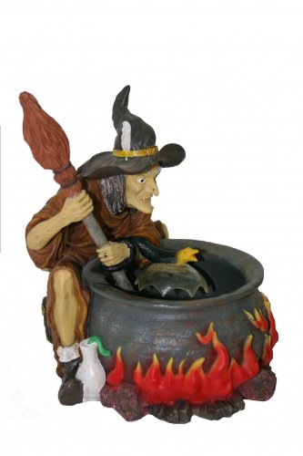 Smart Solar Magic Mist Halloween Witch & Caldron Magic Mist tabletop feature