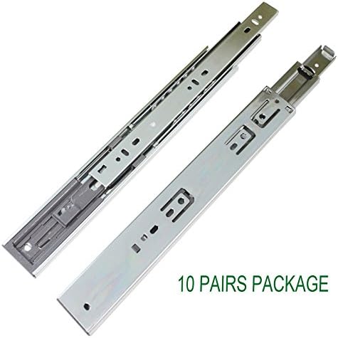 Fashion Kitchen Soft Closing Drawer Slides Side Mount 12 inch,10 Sets Pack