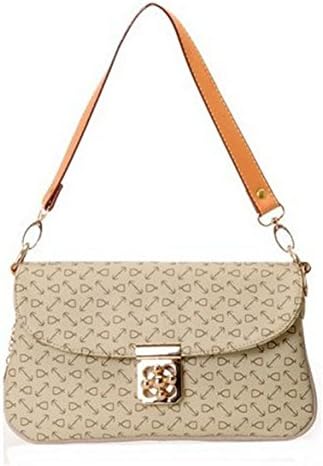 LESHAER 2013 Europe and the British Handbag Messenger Bag Plum Buckle Packet (Beige)