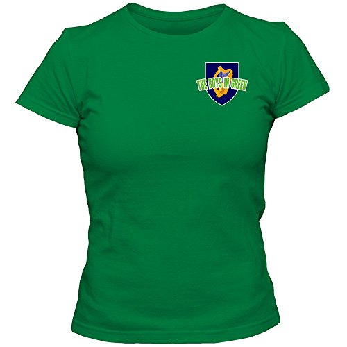 Irland EM 2016 #5 T-Shirt | Éire | Fußball | Damen | The Boys in Green | Trikot | Nationalmannschaft, Farbe:Hellgrün (Kelly Green L191);Größe:L