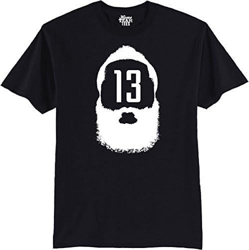 NBA The Beard 13 James Harden Face Outline Men's T-Shirt Black XL