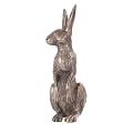 Sitting Bronze Hare Sculpture Poppy Harriet Glen