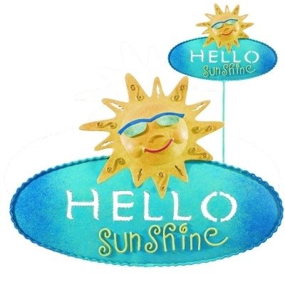 Welcome Sign Decorative Garden Stake - Sunshine by Regal Gift