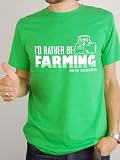 Balcony Shirts 'I'd Rather Be Farming' Mens T Shirt