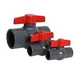 Hayward QVC1025TSEG 2-1/2-Inch Gray QVC Series Compact Ball Valve with Threaded End Connection