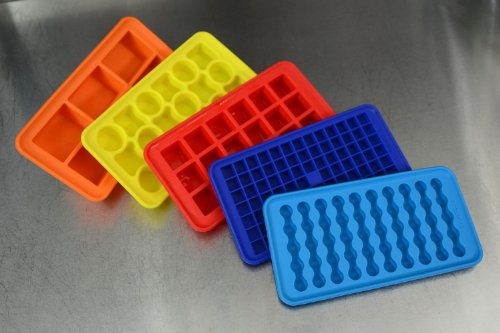 Casabella Silicone Mini Cube Ice Cube Tray, Set Of 2