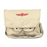 Heavyweight Classic Messenger Bag Israeli Paratrooper Bag Khaki