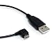 StarTech.com 3-Feet Micro USB Cable - A to Right Angle Micro B (UUSBHAUB3RA)
