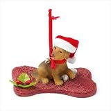 Dog w/Bone Christmas Ornament