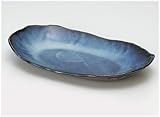 山根清玩 楕円プレート 【和皿・洋皿 萩焼】