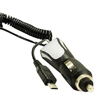 CableForge 12v Vehicle Car Charger for Motorola Droid Bionic XT875 cell phone coiled stretch power charger micro USB 4ft