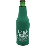 NCAA Cleveland State Vikings Zippered 12oz. Bottle Koozie - Green