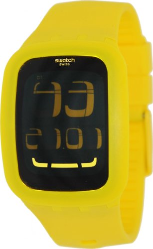 Swatch Touch Yellow Silicone Mens Watch SURJ101