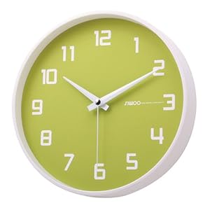 Luminous Key Lime Non-Ticking Silent Wall Clock