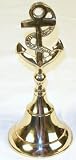 6"H Brass Bell with Anchor#10418B