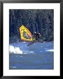 Wind Surfing on the Columbia River, OR Framed Art Poster Print by Eric Sanford, 25x31