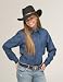 Women's Western Shirt choice of Black or Denim