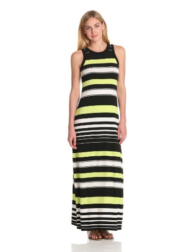 Karen Kane Women's Stripe Maxi Tank Dress, Stripes, Medium