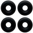 10 Gauge Black Rubber O-Ring 4-Pack