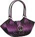 ''Ellipse'' Alligator Print Hobo - Blackened Brown or Blackened Purple