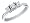 Diamond Anniversary Three Stone Ring 1/2 Carat (ctw) Princess Cut in 14K White Gold, Size 5