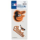 BALTIMORE ORIOLES 4"X4" DIE CUT DECAL SET