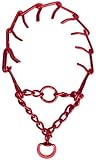 Platinum Pets Large Pinch Dog Collar Heavy, 22-Inch, Candy Apple Red