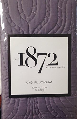 Bloomingdale's 1872 Harlow 100% Cotton Quilted King Pillowsham, Purple
