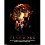 (24x30) Teamwork Kegstand Motivational Parody College Art Print Poster