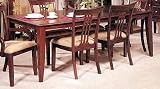 Elegant Rectangle Dining Table With 18 Inch Leaf
