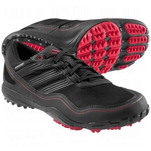 adidas Men's Puremotion Golf Shoe,Black/Black/Red,15 M US