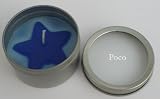 Produkt-Bild: Kerze in Metallbox mit Glasdeckel mit eingraviertem Namen: Poco
