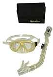Yellow Deluxe Kid's Mask and Dry Snorkel Set