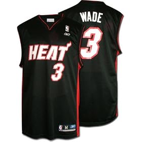 Dwyane Wade Miami Heat Replica Black NBA Jersey