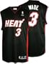 Dwyane Wade Miami Heat Replica Black NBA Jersey