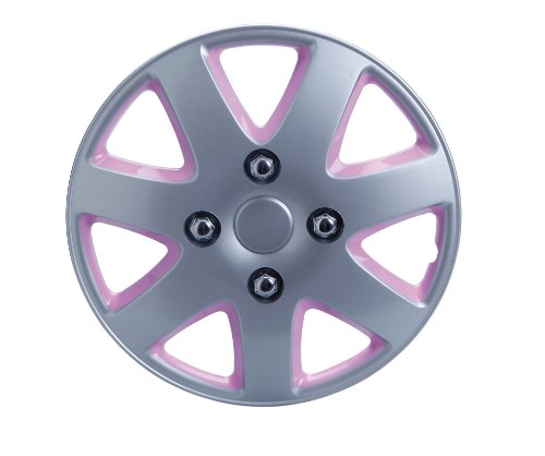 Unitec 73120 Lady Style Radzierblende silber/ pink 4er Set Preisvergleich