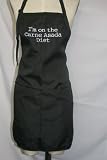 Black Embroidered Apron I'm on the Carne Asada Diet